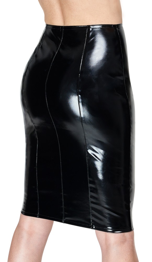 Black Level Vinyl Skirt Zip black L Seksuali lateksinė apranga &ndash; nuotrauka 7
