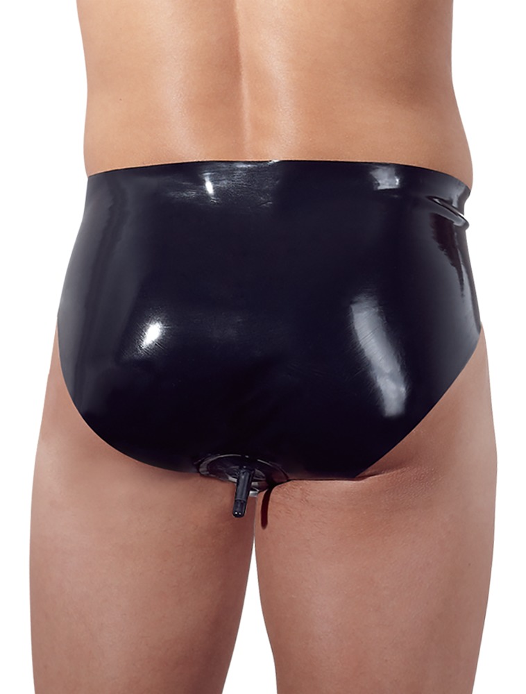 Late X Men's Latex Briefs with Plug M vyri&scaron;ka lateksinė apranga &ndash; nuotrauka 7