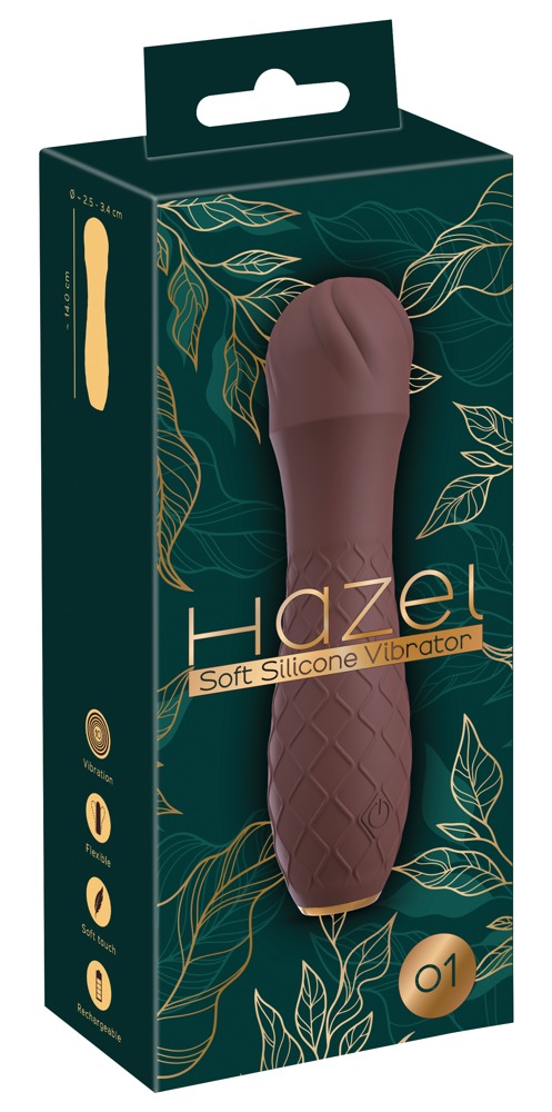 Chocolate Hazel 01 grublėtas vibratorius