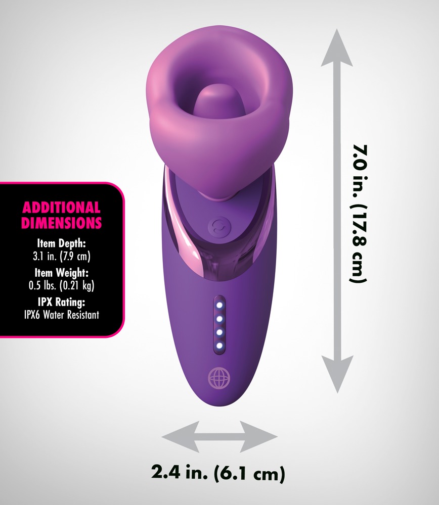 Fantasy For Her ffh Pleasure Sucker Purple Vibratorius &ndash; nuotrauka 6