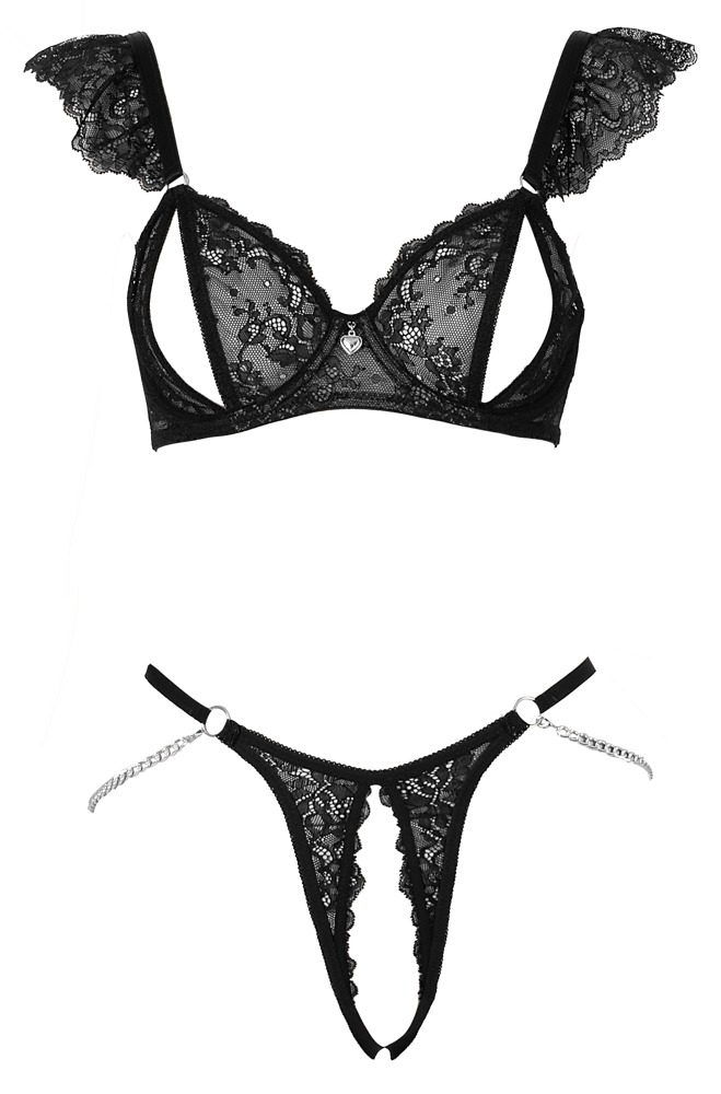 Cottelli lingerie Bra and String 75B/S Seksuali liemenėlė &ndash; nuotrauka 9