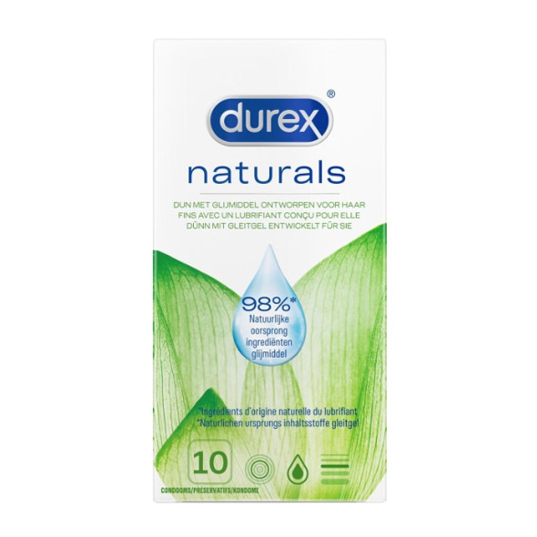 Durex - Condoms Naturals 10 st. klasikiniai prezervatyvai