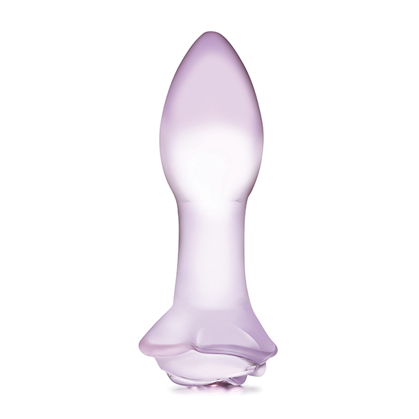 Glas - Rosebud Glass Butt Plug Stiklinis analinis žaislas