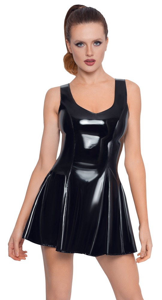 Black Level Vinyl Dress black 2XL Seksuali lateksinė apranga &ndash; nuotrauka 2