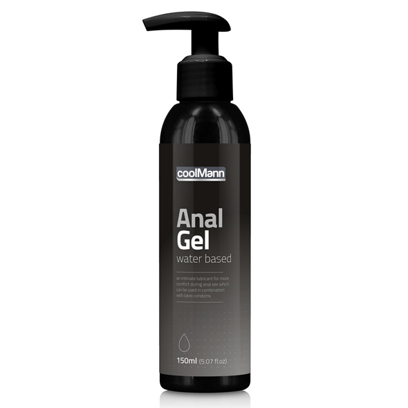 CoolMann - Anal Gel 150 ml Analinis lubrikantas vandens pagrindu