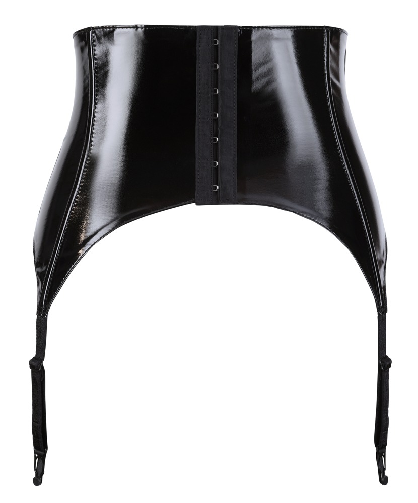 Black Level Vinyl Suspender Belt M Seksuali lateksinė apranga &ndash; nuotrauka 7