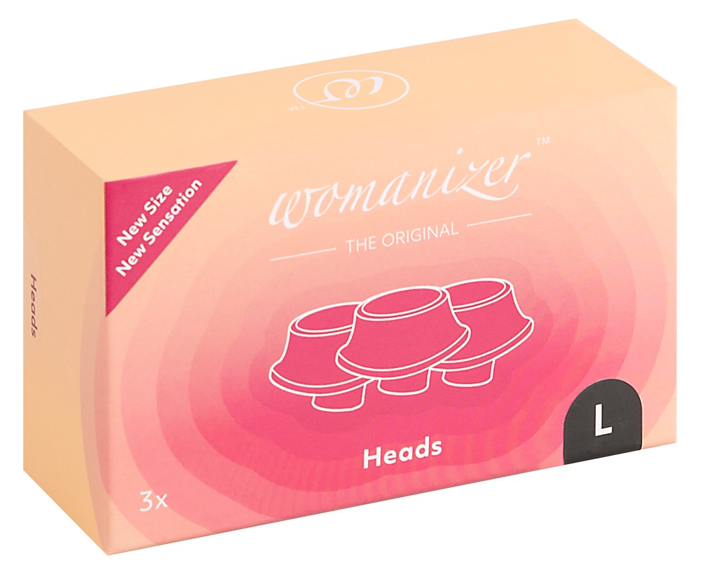 Womanizer W-Heads 3x Black L Sekso žaislo priedas