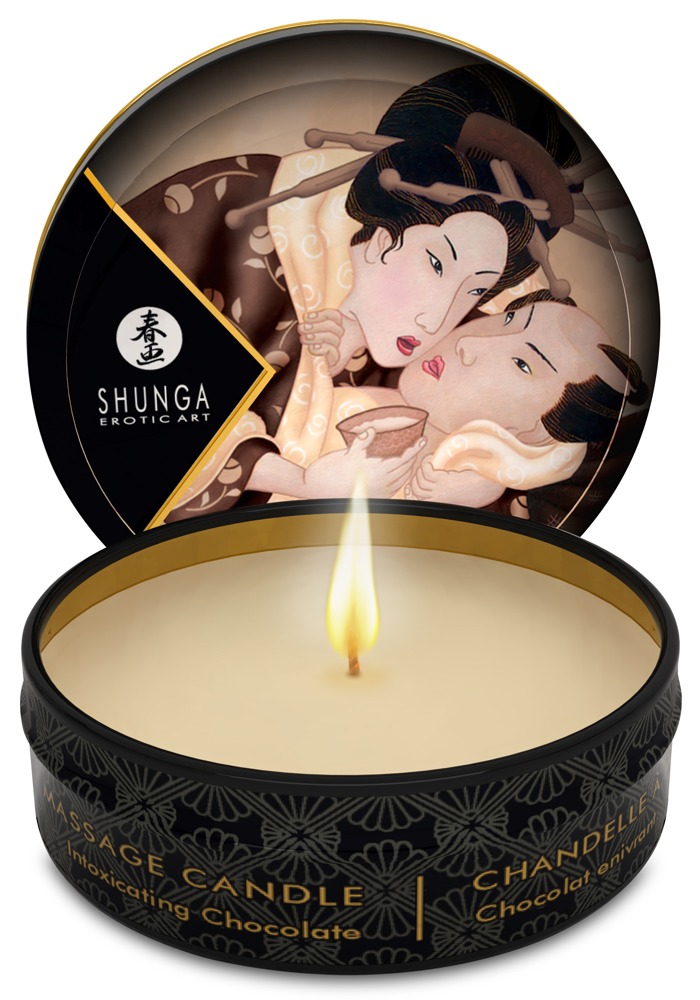 Shunga Mini Candle Chocolate 30 ml masažo žvakė