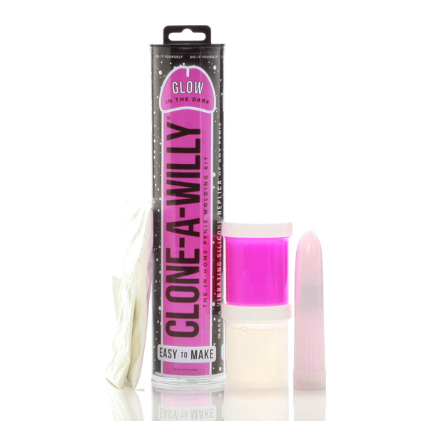 Clone-A-Willy - Kit Glow-in-the-Dark Hot Pink klonavimo rinkinys &ndash; nuotrauka 3