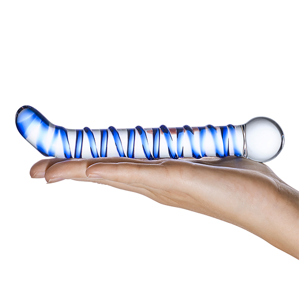 Glas - Mr. Swirly G-Spot Glass Dildo   stiklinis dildo &ndash; nuotrauka 5
