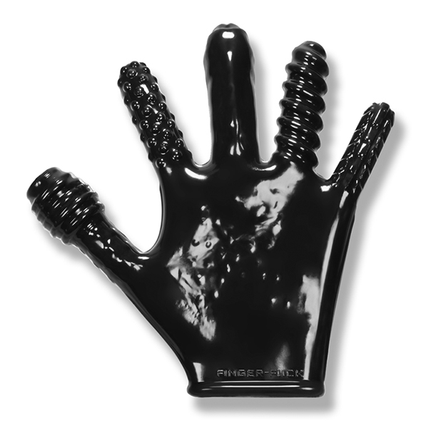 Oxballs - Finger Fuck Glove Black Sekso žaislo priedas