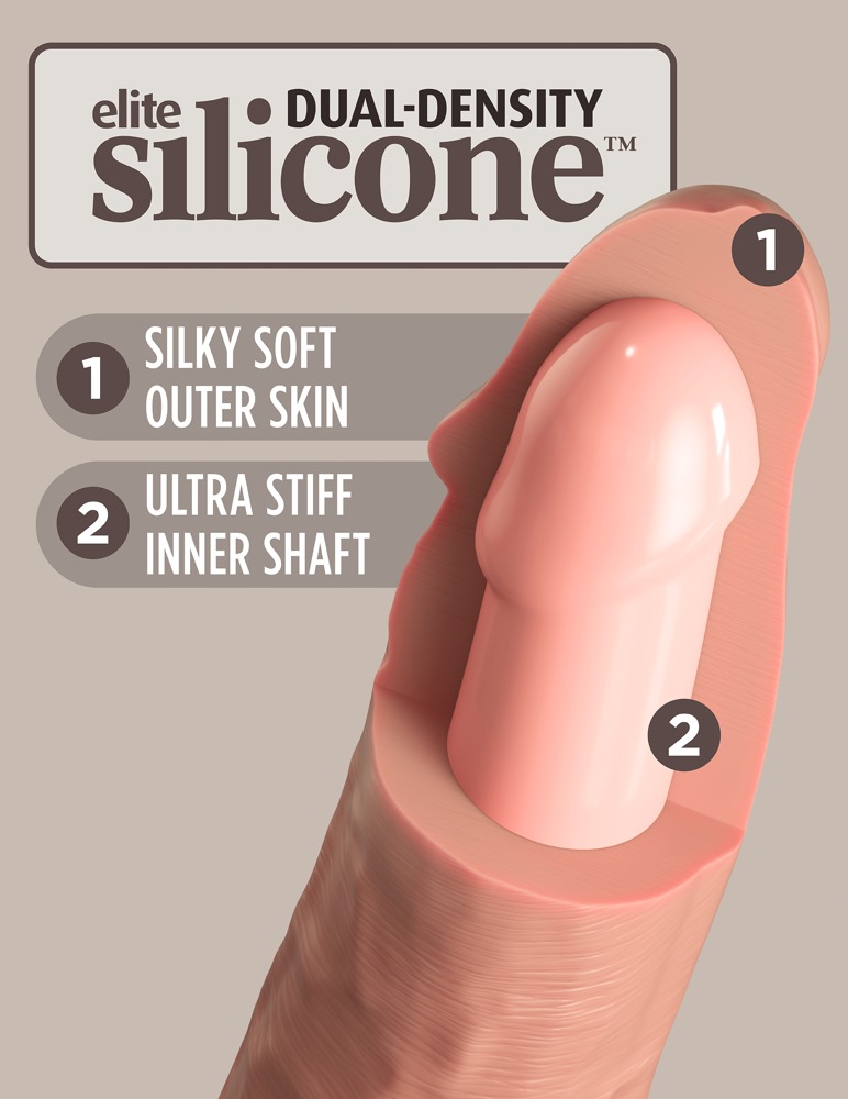 King Cock Elite kce 6 dd Vibrating Cock Light realisti&scaron;kas dildo &ndash; nuotrauka 4