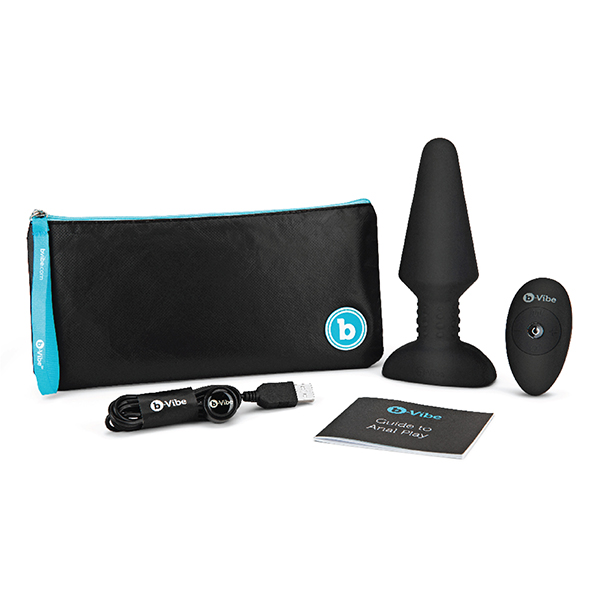 B-Vibe - Rimming Remote Control Plug xl Black Analinis kai&scaron;tis &ndash; nuotrauka 11