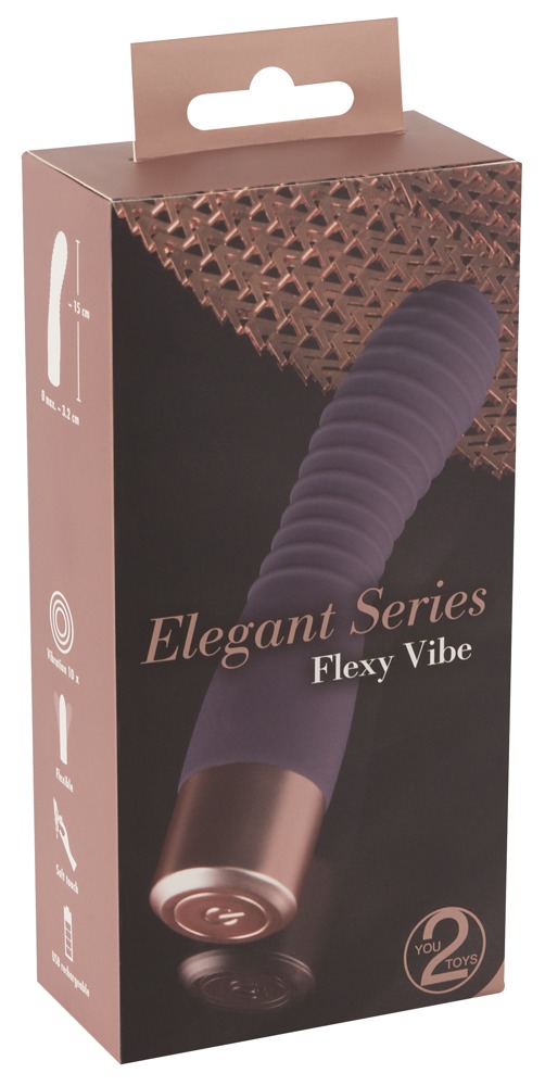You2Toys Elegant Vibrator Flexy Vibe išskirtinio dizaino vibratorius