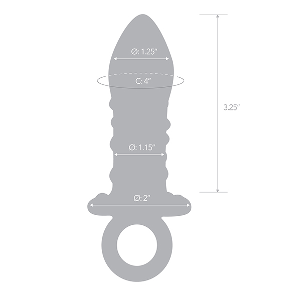 Glas - Pacifier Glass Butt Plug Stiklinis analinis žaislas &ndash; nuotrauka 7