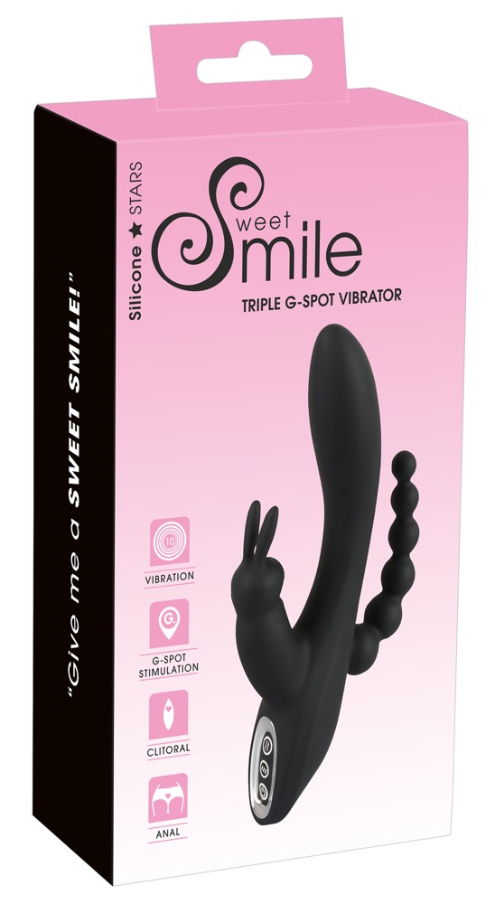 Sweet Smile Smile Triple G-Spot Vibrator vibratorius kiškutis