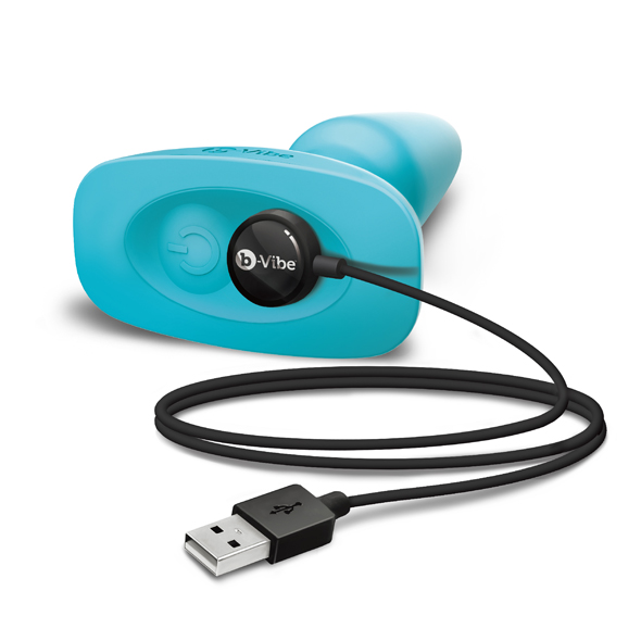 B-Vibe - Rimming Remote Control Plug 2 Teal Analinis kai&scaron;tis &ndash; nuotrauka 6