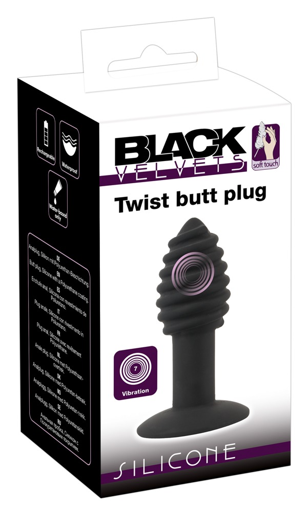Black Velvets Twist butt plug Analinis kaištis