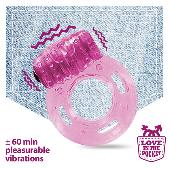Love in the Pocket - Love Ring Vibrating vibruojantis penio žiedas su elementais &ndash; nuotrauka 4