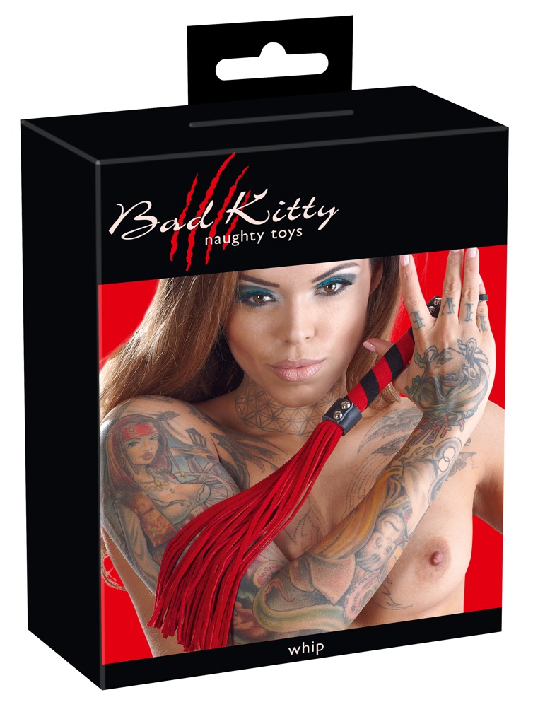 Bad Kitty Red Flogger botagas seksui