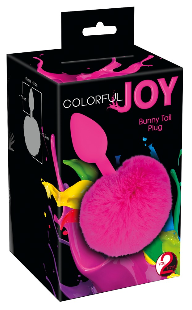 You2Toys Colorful Joy Bunny Tail Plug Analinis kaištis