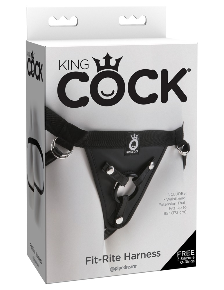 King Cock kc Fit Rite Harness Black Strap-on dildo