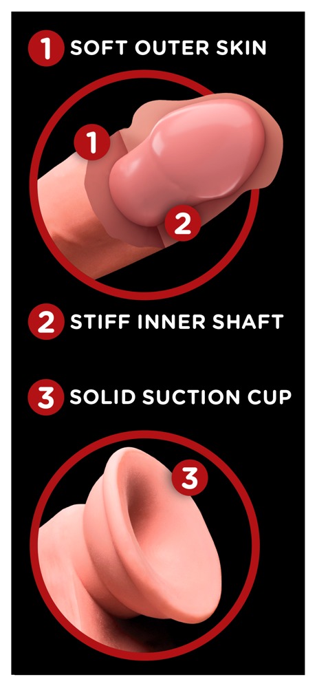 King Cock Plus kcp 7 tdc w swinging balls lig realisti&scaron;kas dildo &ndash; nuotrauka 6