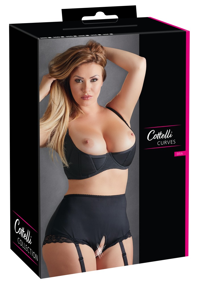 Cottelli curves Shelf Bra 95D Plius dydžio seksuali apranga