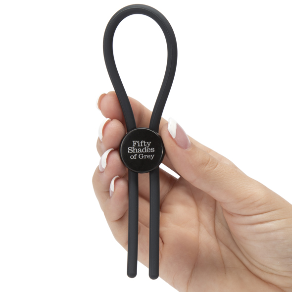 Fifty Shades of Grey - Adjustable Cock Ring Black Penio žiedas - užveržėjas &ndash; nuotrauka 5
