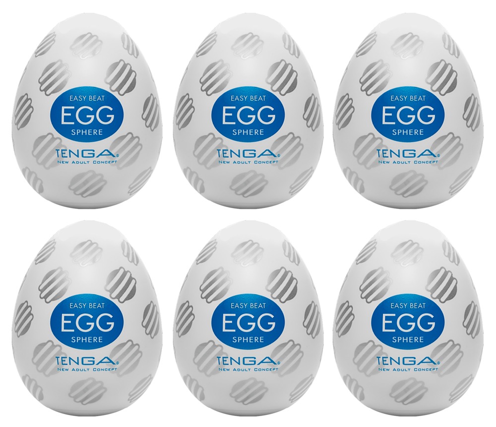 Tenga Egg Sphere Pack of 6 masturbatorių kiaušinėlių rinkinys, 6 vnt.