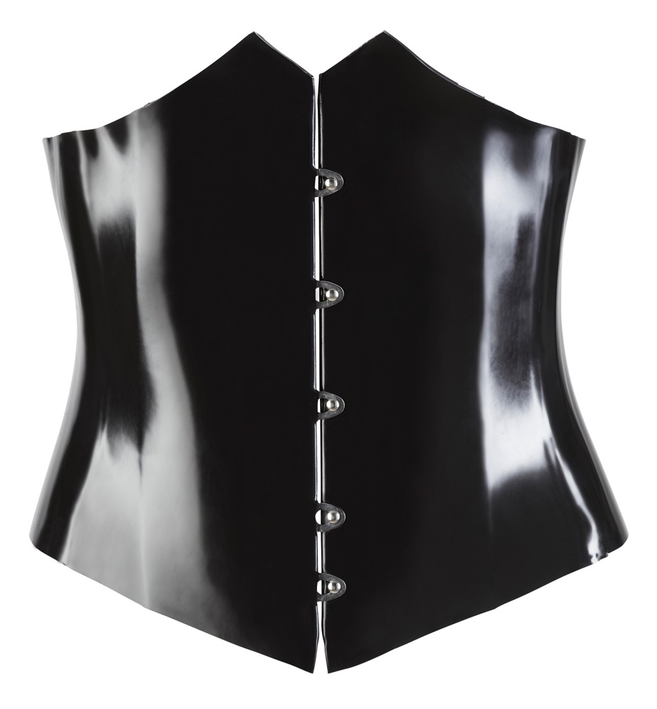 Late X Latex Waist Cincher black S Seksuali lateksinė apranga &ndash; nuotrauka 5