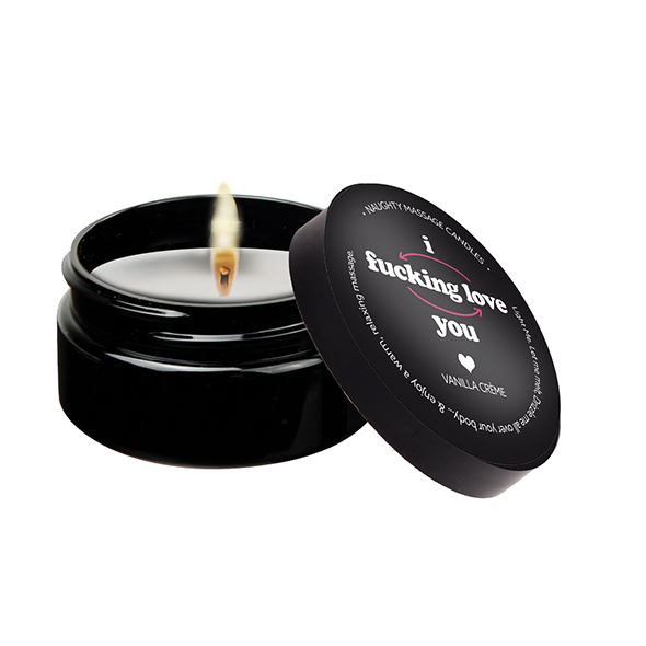 Kama Sutra - Mini Massage Candles (6-Pack) I Fcking Love You masažo žvakė