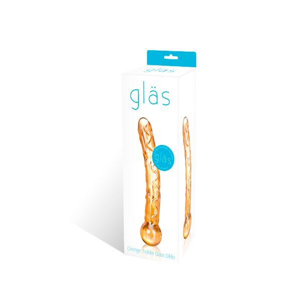 Glas - Orange Tickler Glass Dildo stiklinis dildo &ndash; nuotrauka 2