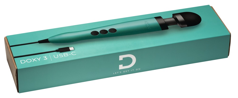 Doxy 3 USB-C Turqoise vibruojantis masažuoklis