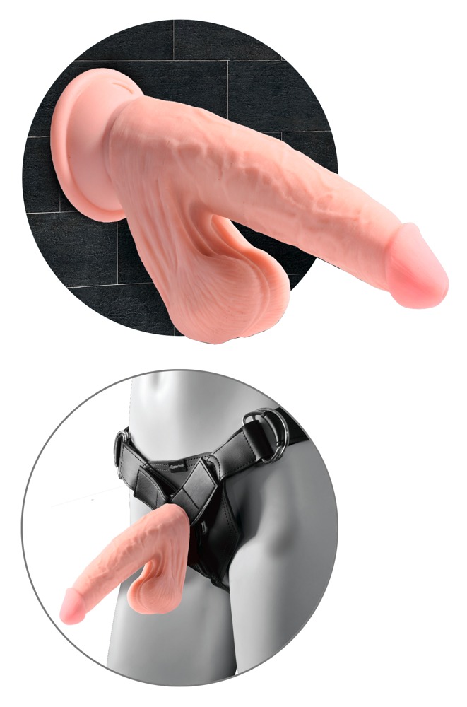 King Cock Plus 9in. tdc With Swinging Balls realisti&scaron;kas dildo &ndash; nuotrauka 5