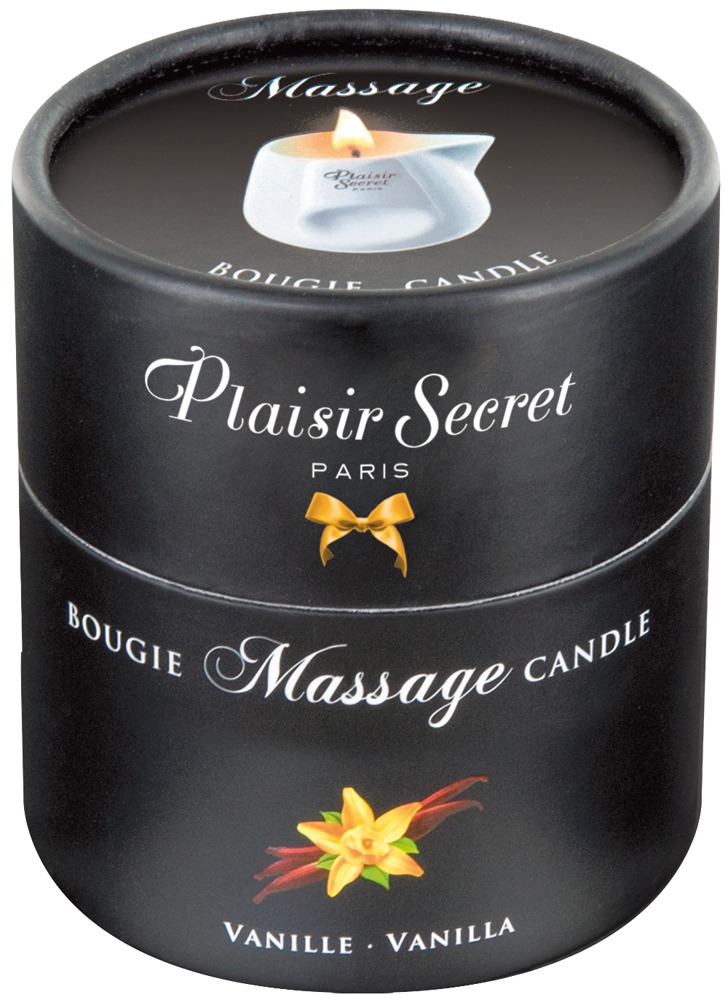 Plaisir Secrets Massage Candle Vanilla 80ml masažo žvakė