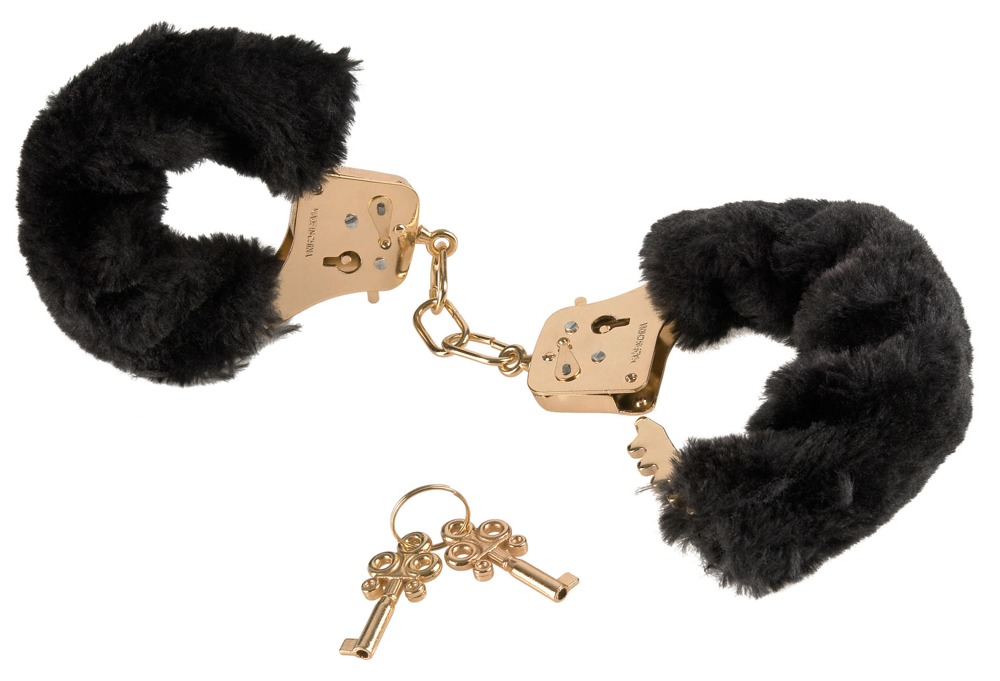 Fetish Fantasy Gold ffs Gold Deluxe Furry Cuffs Sekso antrankiai porai &ndash; nuotrauka 2