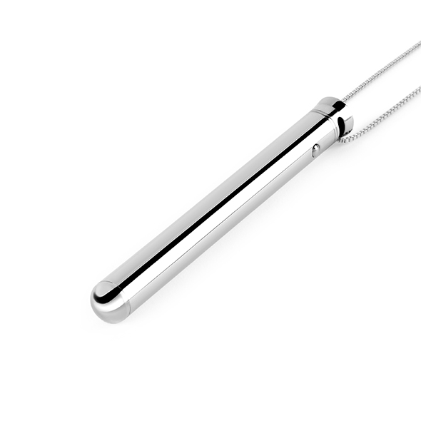 Le Wand - Vibrating Necklace Silver išskirtinio dizaino vibratorius