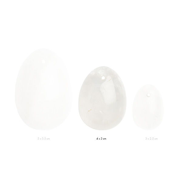 La Gemmes - Yoni Egg Clear Quartz (M) Vaginalinis kamuoliukas - rutuliukai