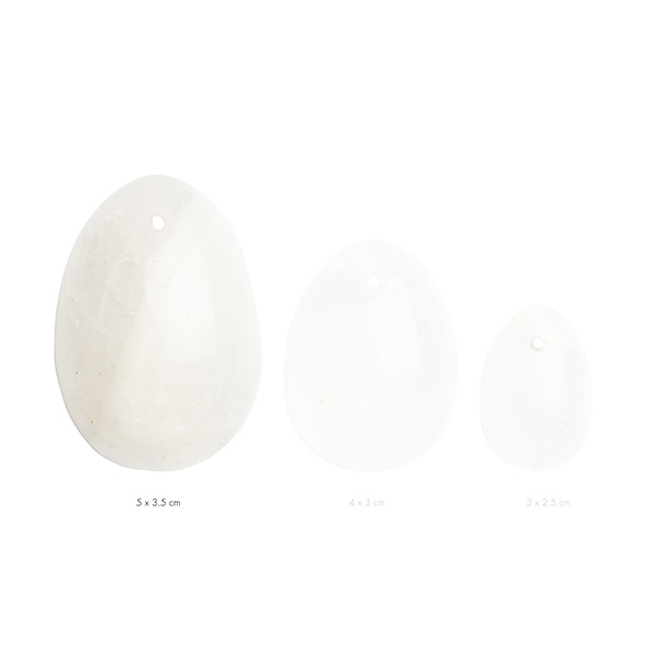 La Gemmes - Yoni Egg Clear Quartz (L) Vaginalinis kamuoliukas - rutuliukai