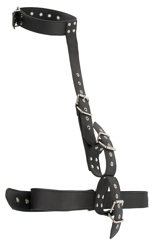 Vegan Fetish Neck-Wrist Restraint Vegan suvaržymo sistema &ndash; nuotrauka 2