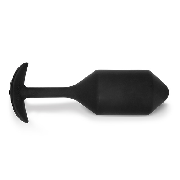 B-Vibe - Vibrating Snug Plug 4 (XL) Black Analinis kai&scaron;tis &ndash; nuotrauka 4