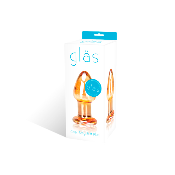 Glas - Over Easy Glass Butt Plug Stiklinis analinis žaislas &ndash; nuotrauka 2