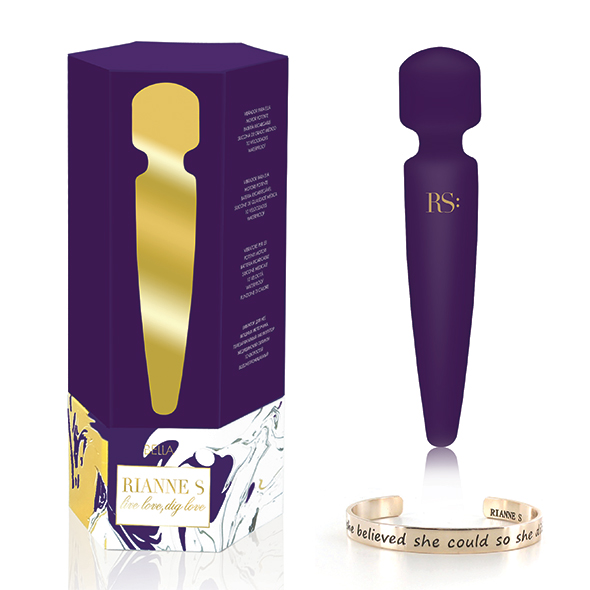 Rianne S rs - Essentials - Bella Mini Body Wand Deep Purple vibruojantis masažuoklis &ndash; nuotrauka 6