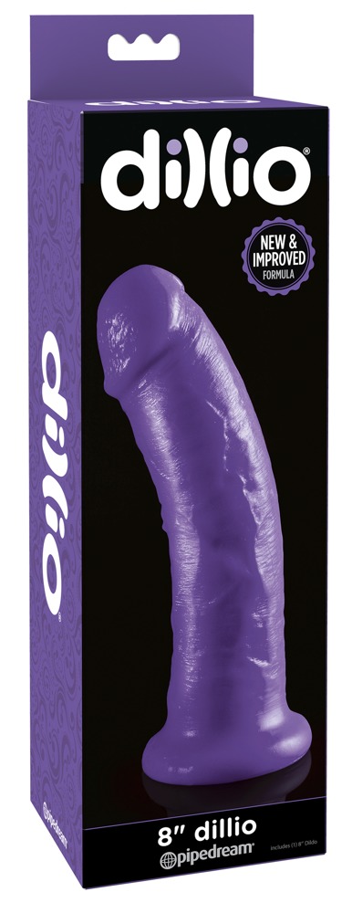 Dillio 8" Dildo Purple realistiškas dildo