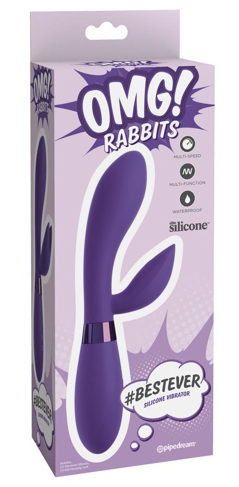 OMG! Rabbits #Bestever Silicon vibratorius kiškutis