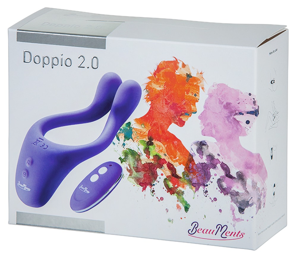 BeauMents Doppio 2.0 purple vibratorius poroms