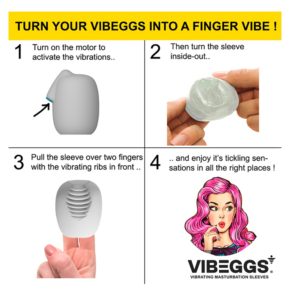 Vibeggs Twisty Tongues Vibruojantis masturbatorius &ndash; nuotrauka 11