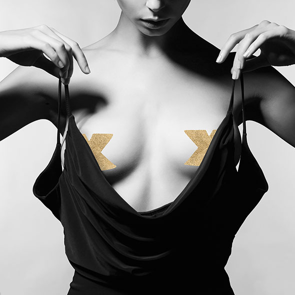 Bijoux Indiscrets - Flash Cross Gold spenelių lipdukai &ndash; nuotrauka 2