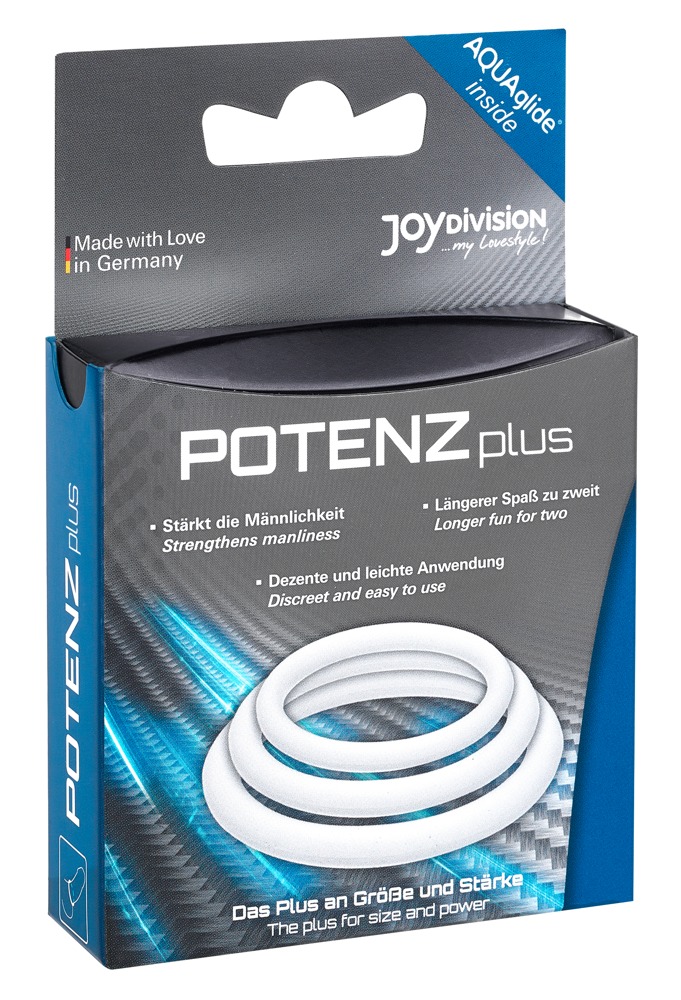 Joydivision POTENZplus x 3 Mix S,M,L Penio žiedas - užveržėjas